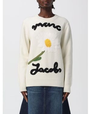 Marc Jacobs Jersey De Lana Virgen Con Flor - Neutro