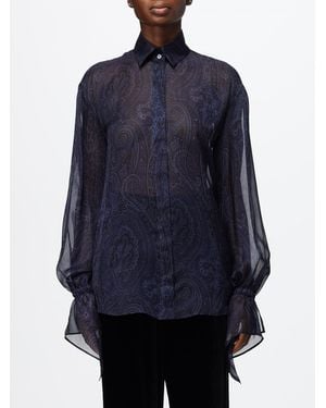 Etro Camisa Mujer - Azul