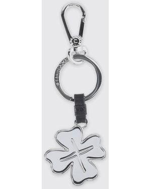 Coccinelle Four Leaf Clover Keychain - White