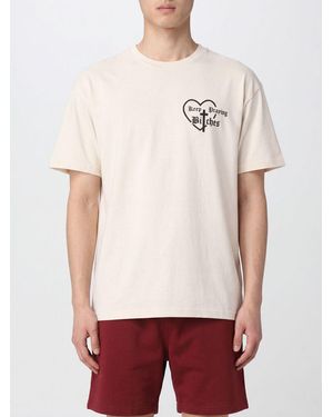 Willy Chavarria Graphic Print Cotton T-Shirt With Contrasting Logo - White