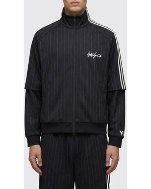 Y-3 Striped Polyester Sweatshirt With Logo - Blue
