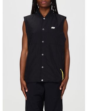 Autry Nylon Bomber Vest With Logo - Blue