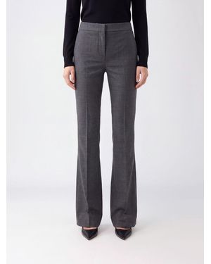 Blumarine Mid-Rise Flared Pants - Black