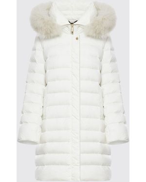 Moorer Mantel Damen - Weiß