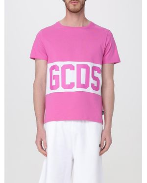 Gcds Logo Short Sleeve Tee - Pink