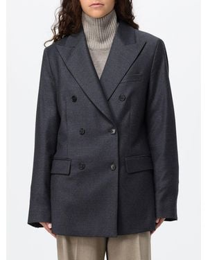 Barena Relaxed Fit Double-Breasted Blazer - Black