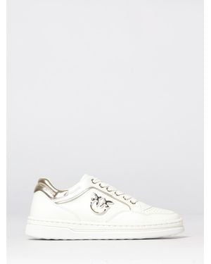Pinko Leather Trainers - White