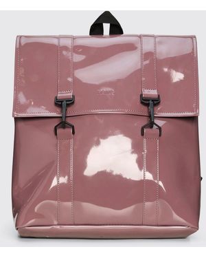 Rains Msn Waterproof Polyester Backpack With Carabiner Closure - Pink