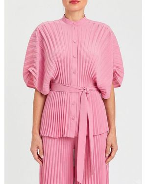 Twinset Pleated Crêpe Shirt - Pink