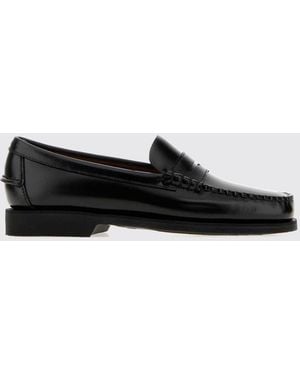 Sebago Dan Brushed Leather Penny Loafers - White