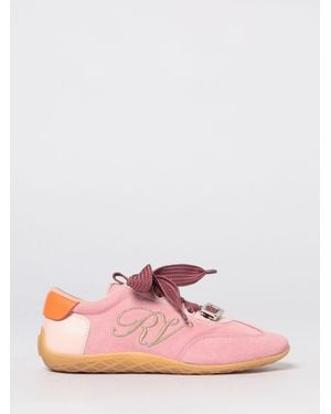Roger Vivier Suede Trainers - Pink