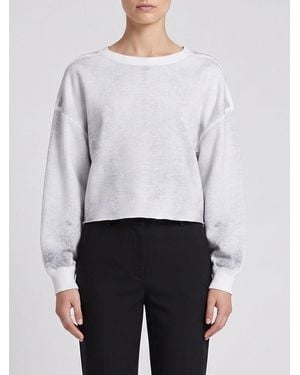 Thom Krom Cotton Crew Neck Sweatshirt - White