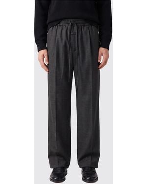Fear Of God Wide-Leg Pure Virgin Wool Trousers With Drawstring Waist - Black