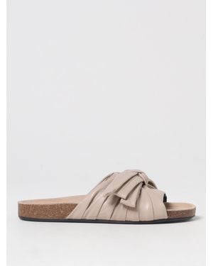 JW Anderson Bow Slide Sandals Leather Casual - Multicolor