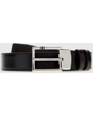 Montblanc Reversible Leather Belt - White