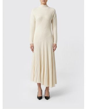 Alaïa Wool Knit Dress - Natural