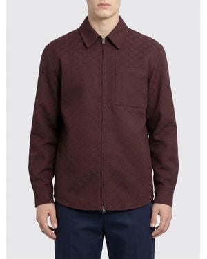 Gucci Giacca Camicia Gg - Viola