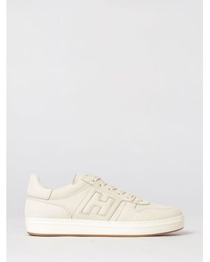 Hogan H668 Nubuck Trainers - Natural