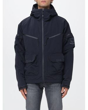 Murphy & Nye Hooded Nylon Windbreaker Jacket With A Relaxed Fit - Blue