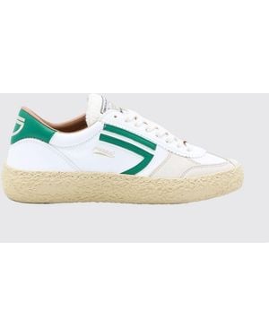 PURAAI 1.01 Vintage Nylon And Vegan Leather Trainers - Green