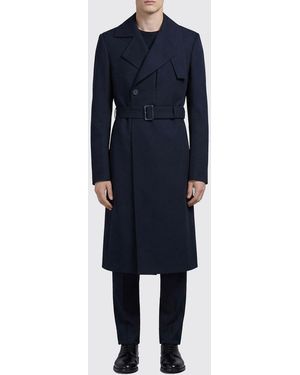 Rick Owens Double-Breasted Wool Coat - Blue