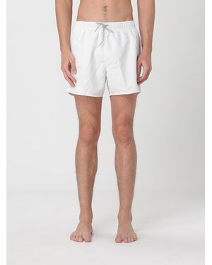 EA7 Versatile Swim Shorts With Drawstring Closure For Comfortable Fit And Enhanced Mobility - White