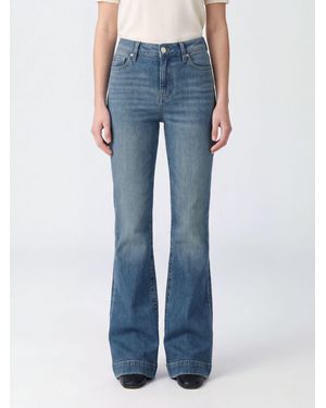 7 For All Mankind Dojo High-Waisted Flared Jeans - Blue