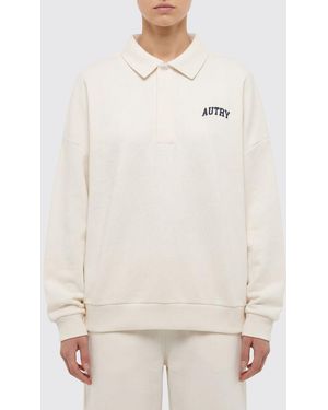 Autry Cotton Polo With Logo - Natural