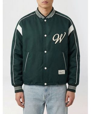 WOOYOUNGMI Polyester Bomber Jacket With Logo - Green