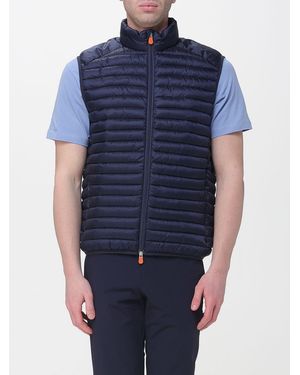 Save The Duck Padded Zip Puffer Jacket - Blue