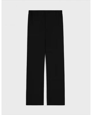 Celine Wool Straight Pants - Black