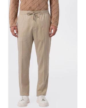 Billionaire Wool Jogging Trousers - Natural