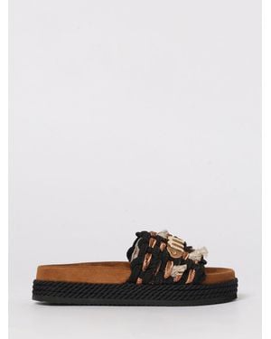 Mou Monoband Woven Fabric Sandal - White