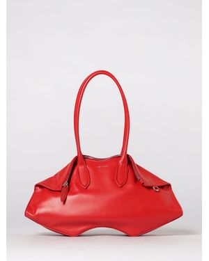 McQueen Bolso De Hombro De Piel De Becerro - Rojo