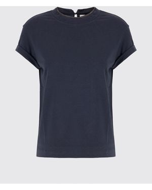 Brunello Cucinelli T-Shirt Damen - Blau