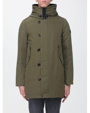 Peuterey Knielanger Parka Kasa Ki Von Mit Kapuze Und Pelzkragen - Grün
