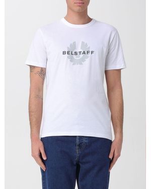 Belstaff Surface Crew Neck T-Shirt With Logo - White