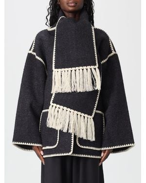 TOTEME Wool Blend Coat - Black