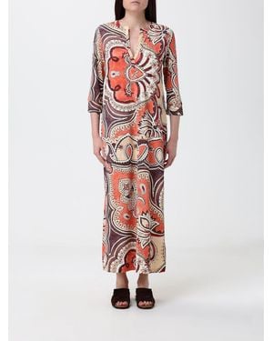 Maliparmi Hippie Lotus Printed Tunic Dress - White