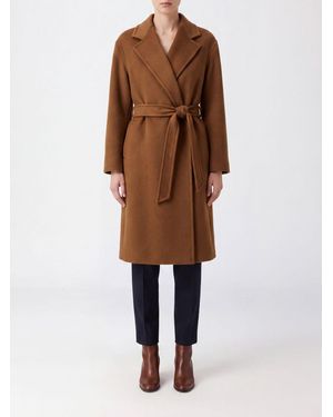 Max Mara Belted Robe Coat - Brown