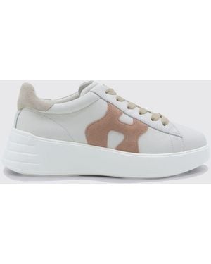 Hogan Rebel Nappa Leather Trainers - White