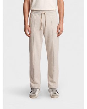 Golden Goose Cotton Jogging Bottoms With Drawstring Waist - Natural