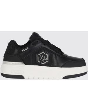 Philipp Plein Runner Hexagon Predator Lace-Up Trainers - Black
