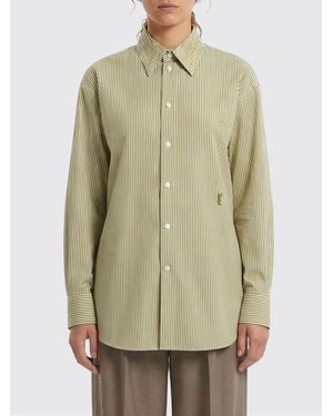Saint Laurent Striped Cotton Casual Shirt - Green