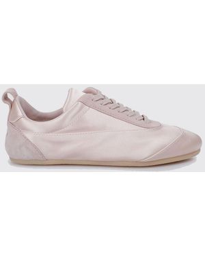 Jil Sander Etage Sneakers Aus Satin Und Wildleder - Pink