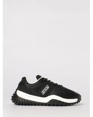 Versace Jeans Couture Leather And Nylon Trainers - Black