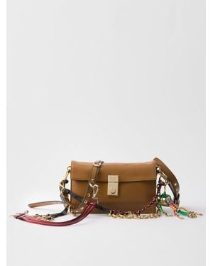 Prada Sac Porté Épaule Femme - Marron