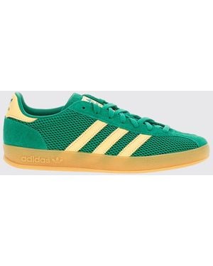 adidas Originals Gazelle Indoor Mesh And Suede Trainers - Green