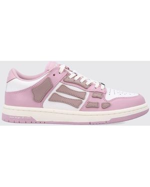 Amiri Skel Leather Trainers - Pink