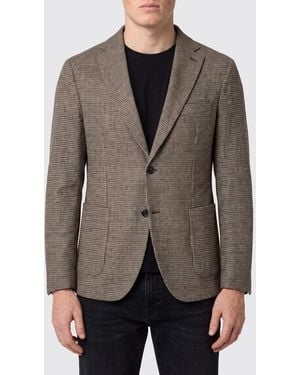 Circolo 1901 Single-Breasted Houndstooth Blazer - Gray
